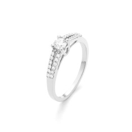 Bague or gris 750/1000 et diamants 0,34 carat taille brillant by Stauffer