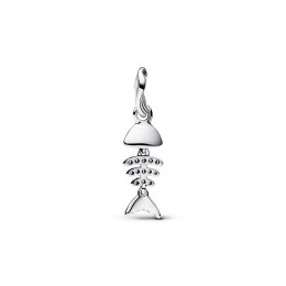 Le Charm pendentif Pandora Moments, arête de poisson couleur turquoise en argent 925/1000 793894C01