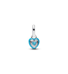 Le Mini dangle pendentif Pandora Me, coeur couleur turquoise en argent 925/1000, 793827C01