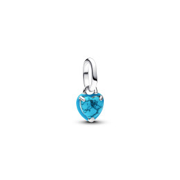 Mini dangle pendentif Pandora Me, coeur couleur turquoise en argent 925/1000, 793827C01
