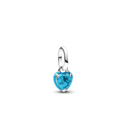 Mini dangle pendentif Pandora Me, coeur couleur turquoise en argent 925/1000, 793827C01