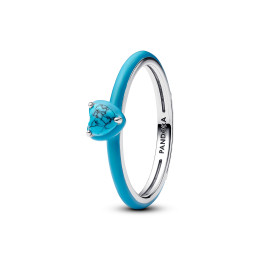 Bague Pandora, Coeur couleur turquoise en argent 925/1000, 193828C01