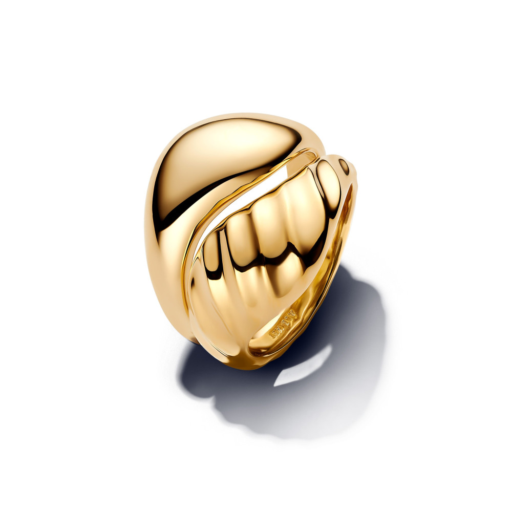 Bague Pandora, Dune séparable en métal doré or jaune 585/1000, 163832C00