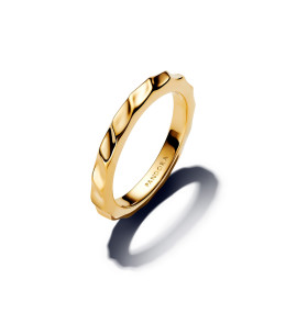 Bague Pandora, Dune fine en métal doré or jaune 585/1000, 163885C00