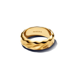 La Bague Pandora, Dune large en métal doré or jaune 585/1000, 163886C00