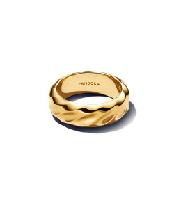La Bague Pandora, Dune large en métal doré or jaune 585/1000, 163886C00