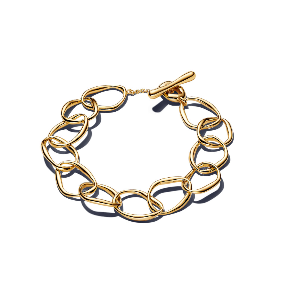 Bracelet Pandora Essence, formes organiques en métal doré or jaune 585/1000, 563864C00 Bracelet Pandora Essence, formes organiques en métal doré or jaune 585/1000, 563864C00