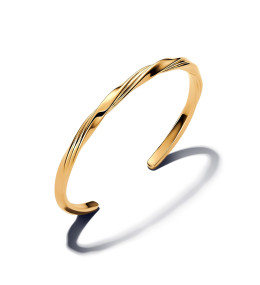 Bracelet rigide Pandora Essence, Dunes en métal doré or jaune 585/1000, 563869C00