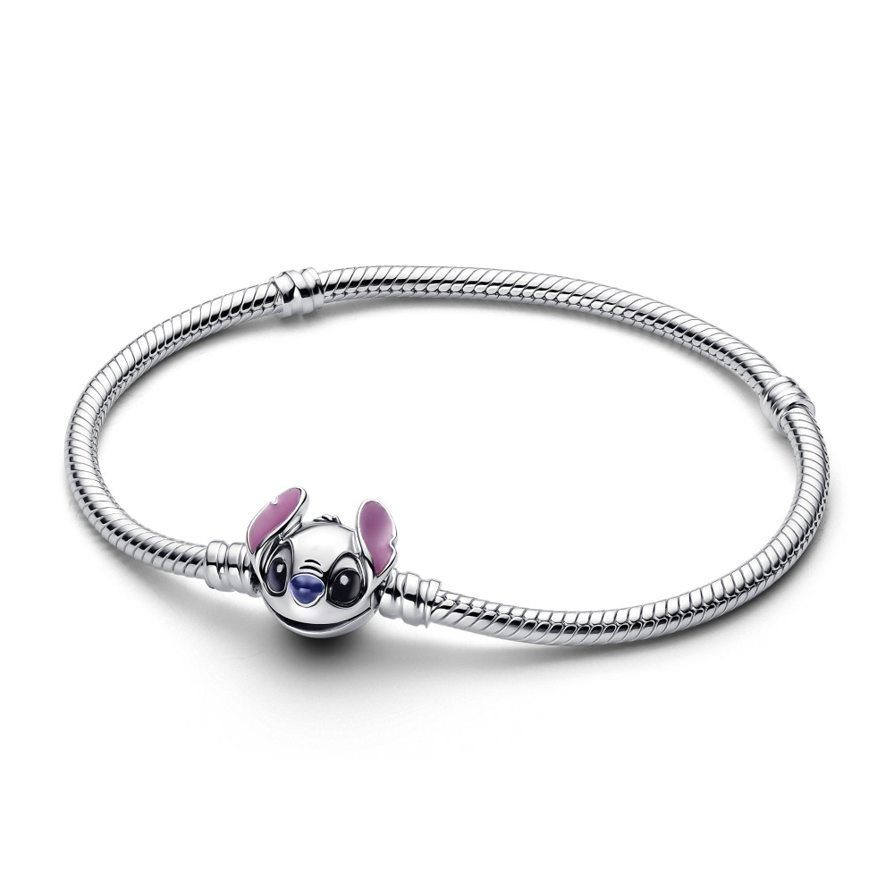 Bracelet Pandora moments , Disney Stitch Maille serpent en argent 925/1000 593738C01