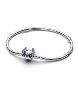 Bracelet Pandora moments , Disney Stitch Maille serpent en argent 925/1000 593738C01