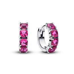 Boucles d'oreilles créoles Pandora moments, Hoop rose en argent 925/1000, 293851C02