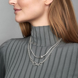 Le Collier Pandora Moments, maille serpent en argent 925/1000 590742HV-45