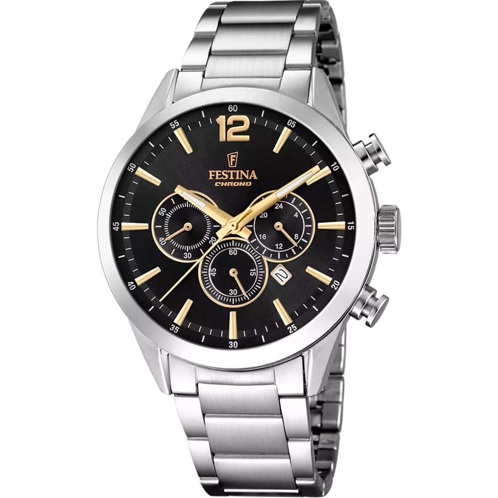 Montre homme FESTINA, Timeless, Chronographe acier, 20343/4