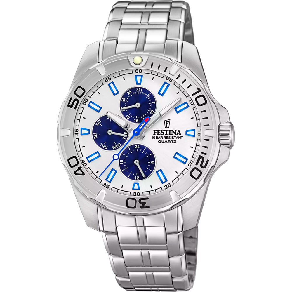 Montre homme FESTINA, Multifonctions acier, 20445/1