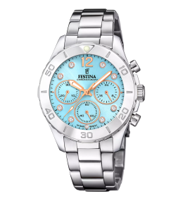 Montre femme FESTINA, Boyfriend chronographe, acier, 20603/4