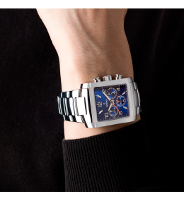 La Montre homme FESTINA, On the square Chronographe acier, 20652/1
