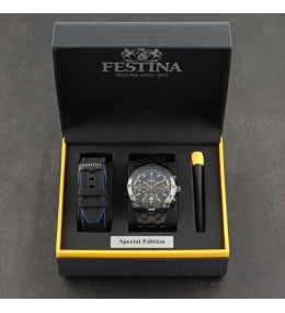 La Montre homme FESTINA, SPECIAL EDITIONS Chrono bike acier, 20673/1
