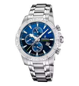 Montre homme FESTINA, Timeless Chronographe acier, 20704/4