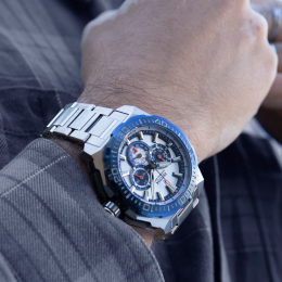 La Montre homme FESTINA, Chrono bike acier, 20724/1