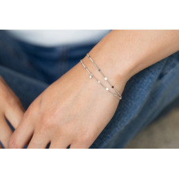 Bracelet Argent 925/1000, La Garçonne Diamant, 20300031