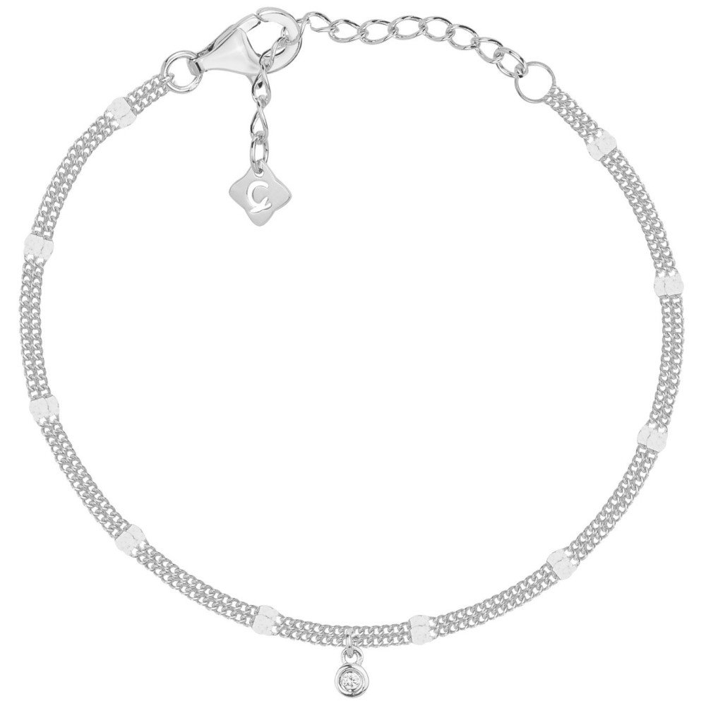 Bracelet Argent 925/1000, La Garçonne Diamant, 20300031