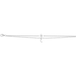 Bracelet Argent 925/1000, La Garçonne Diamant, 20300043