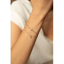 Bracelet Argent 925/1000, La Garçonne Diamant, 20300043