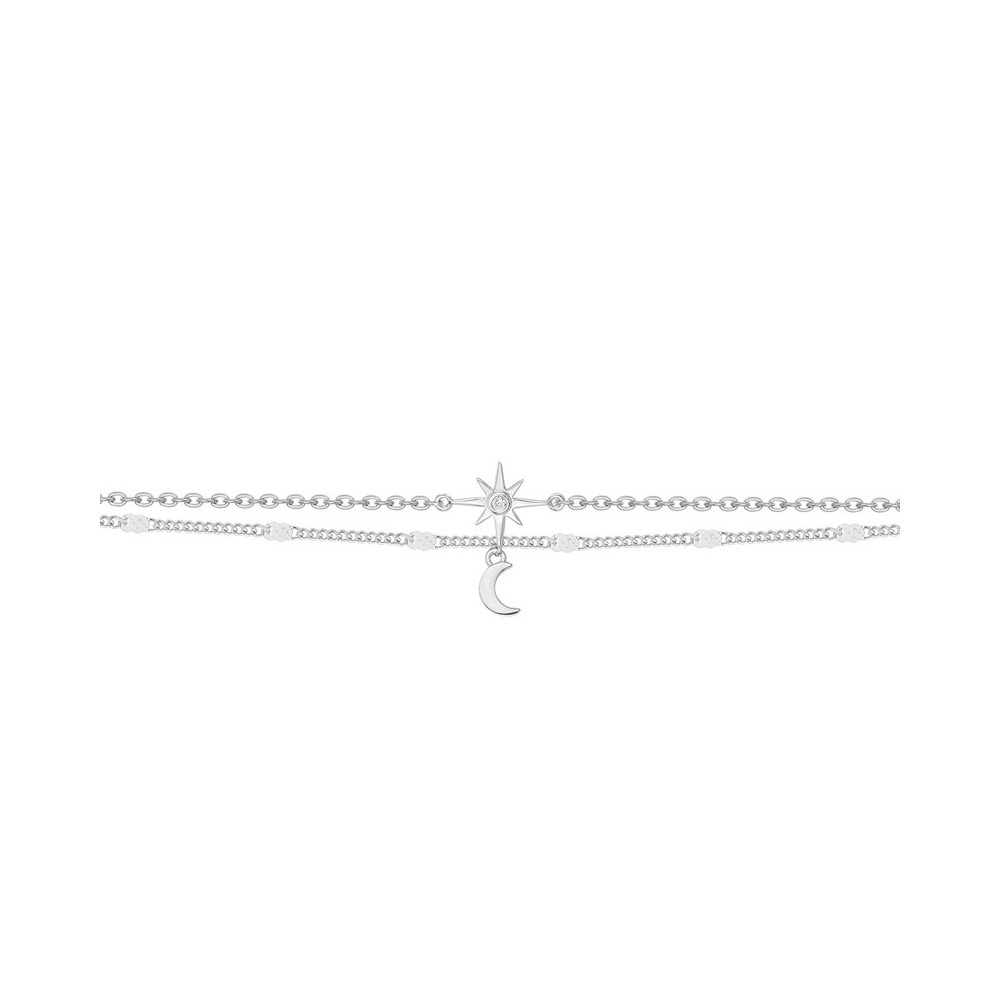 Bracelet Argent 925/1000, La Garçonne Diamant, 20300043