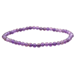 Bracelet pierres naturelles 4 mm améthyste brésil A