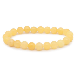 Bracelet pierres naturelles 8mm calcite orange AB