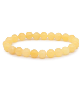 Bracelet pierres naturelles 8mm calcite orange AB