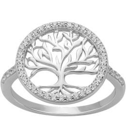 Bague Argent 925/1000, arbre de vie et 44 oxydes de zirconium by Stauffer