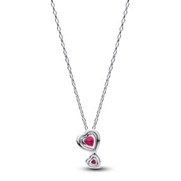 Collier Pandora Double Coeurs scintillant en argent 925/1000 393658C01-60