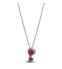 Collier Pandora Double Coeurs scintillant en argent 925/1000 393658C01-60