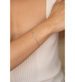 Bracelet Argent 925/1000, La Garçonne Diamant, 20300034