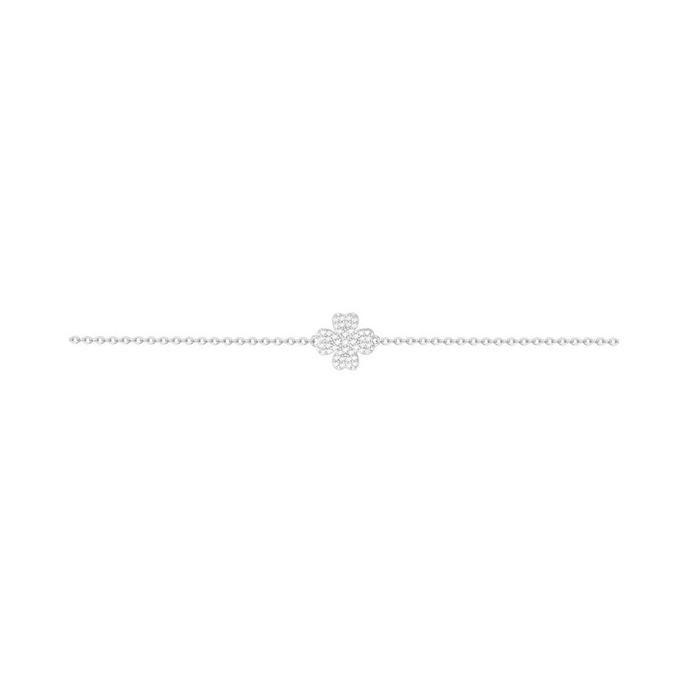 Bracelet argent 925/1000, fleur pavée Argent by Stauffer 70300486
