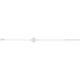 Le Bracelet argent 925/1000, fleur pavée Argent by Stauffer 70300486