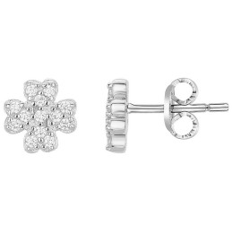 Boucles d'oreilles argent 925/1000, forme de fleur Argent by Stauffer 70400731