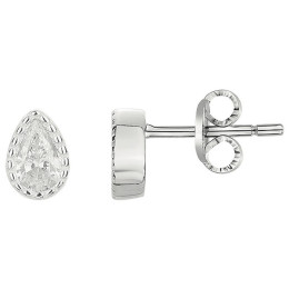 Boucles d'oreilles argent 925/1000, forme goutte Argent by Stauffer 70400751
