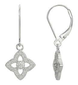 Boucles d'oreilles pendantes argent 925/1000, trèfle Argent by Stauffer 70400752
