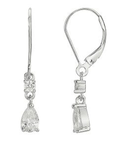 Boucles d'oreilles pendantes argent 925/1000, forme goutte Argent by Stauffer 70400758