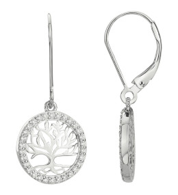 Boucles d'oreilles pendantes argent 925/1000, arbre de vie Argent by Stauffer 70400770