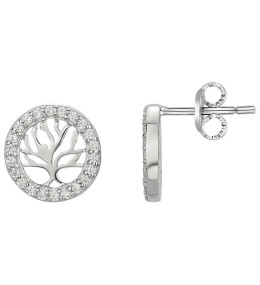 Boucles d'oreilles argent 925/1000, arbre de vie Argent by Stauffer 70400777