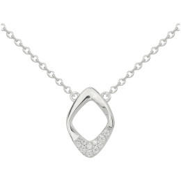 Collier argent 925/1000, losange ajouré Argent by Stauffer 70701019