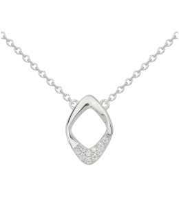 Collier argent 925/1000, losange ajouré Argent by Stauffer 70701019