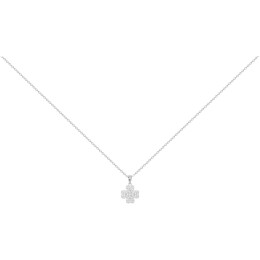 Collier argent 925/1000, fleur pavée Argent by Stauffer 70701036