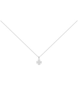 Collier argent 925/1000, fleur pavée Argent by Stauffer 70701036