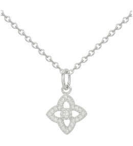 Collier argent 925/1000, motif floral ajouré Argent by Stauffer 70701059