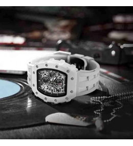 La Montre homme Tsar Bomba Elemental collection, biocéramique blanche TB8204B01