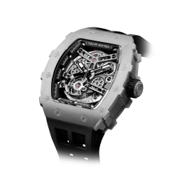 La Montre homme Tsar Bomba Elemental collection, Automatique, titane et élastomère noir FKM TB8208T01